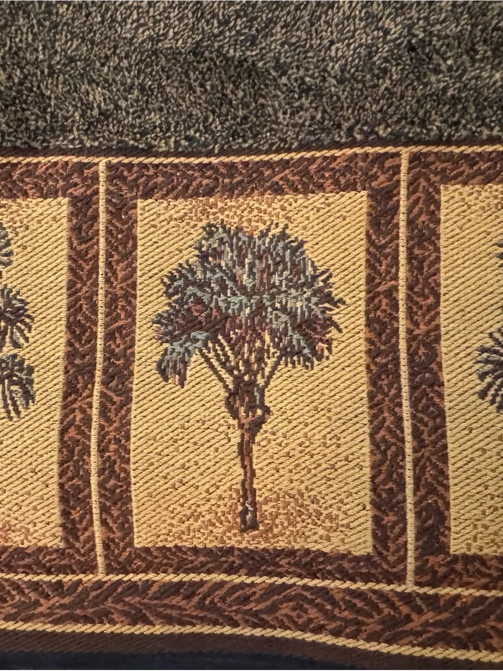 Vtg Hampton Manor Brown Cotton Towel Set 5-Pc Early 2000s